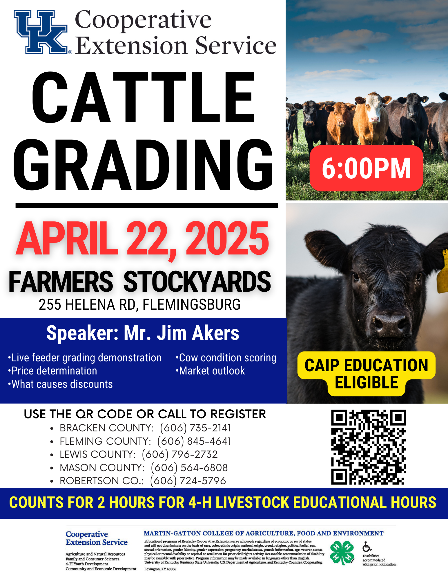 Cattle grading flyer